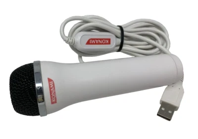 Konami Guitar Hero Microphone White USB Wii PS2 PS3 XBOX 360 Logitech Rock Band - Image 1 of 4