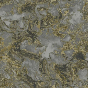 Papel pintado mármol metálico Debona carbón gris oscuro oro brillo 6362 - Imagen 1 de 2