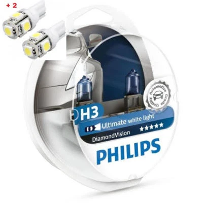 Philips Diamond Vision H3 Twin 2 free LED T10/W5W - Image 1 of 4