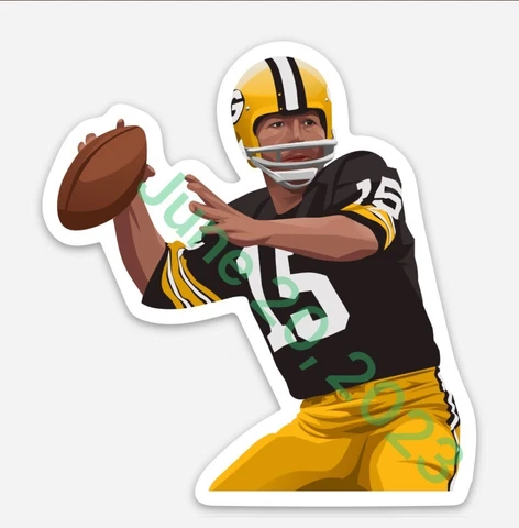 Bart Starr (MAGNET) Green Bay Packers cut Vinyl NFL Vector art car decal Cover