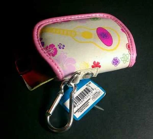 NEW Guitar Flower Music CELL PHONE MP3 iPOD CASE Elastic Side W/ CARABINEER CLIP - Picture 1 of 3