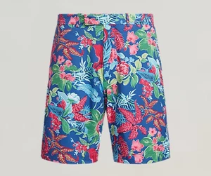 Ralph Lauren RLX tropische Herrenshorts Größe 36 klassische Passform 9 "Innennaht neu mit Etikett - Bild 1 von 11