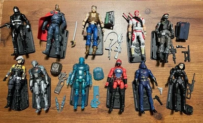 GI Joe 25th Anniversary Cobra Army лот из 11 фигурок - драйвер Wraith Helix Hiss - Изображение 1 из 4