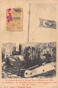 Crete - IERAPETRA - French troops bring down the Turkish flag - SEE SCANS FOR CO - Picture 1 of 2