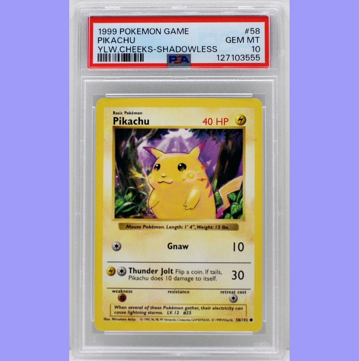 Pikachu Pokémon TCG Professional Sports Authenticator (PSA