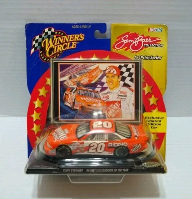 Tony Stewart #20 1999 NASCAR Rookie Of The Year Winners Circle 1/43 Sam Bass - Image 1 of 4