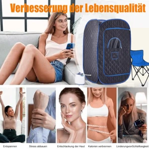 2L Tragbare Dampfsauna Mobile Wärmekabine Saunakabine Für Zuhause 1000W NEU - Bild 1 von 16