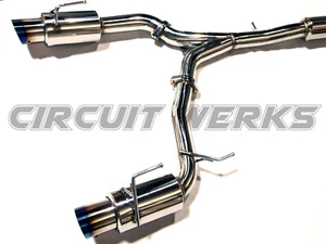 Fairlady 350Z Z33 Y-Pipe Back 3" Exhaust w/ Silencer & Burnt Tips Catback 350 Z