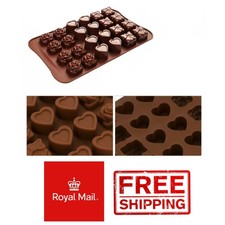 ROSE cuore presenti in Silicone Torta Cioccolato Stampo stampo cera si scioglie caramelle Jelly