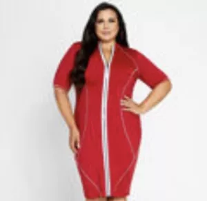 Abito rosso donna Ashley Stewart - Taglia 18/20W - Foto 1 di 2