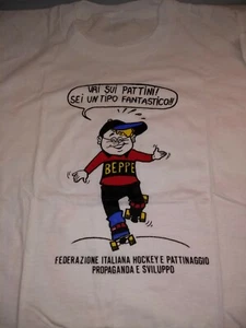 '80 - F.I.H.P. FEDERAZIONE PATTINAGGIO, T-SHIRT TG.S - NUOVA - PROPAGANDA BEPPE - Picture 1 of 3