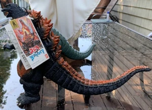 Authentischer seltener 1995 Bandai Burning Godzilla vs. Destoroyah Vinyl Körper mit Etikett Neu aus altem Lagerbestand - Bild 1 von 11