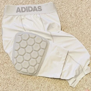 adidas Climacool Compression Shorts Padded Girdle Model MAF3005 White Size XL - Picture 1 of 9