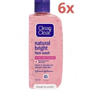 Clean & Clear Natural Bright Gentle Daily Wash (6 x 100ml) Oil Free Face Wash - Picture 1 of 1
