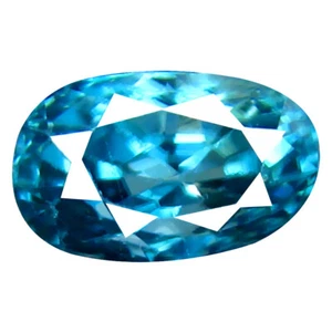 1.41 ct First-class Oval Cut (7 x 4 mm) Cambodian Blue Zircon Loose Gemstone - Picture 1 of 1