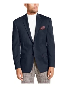 Ralph Lauren Blazer Mens Size 44T Navy Blue 100% Wool Laine Sport Coat Jacket - Picture 1 of 9
