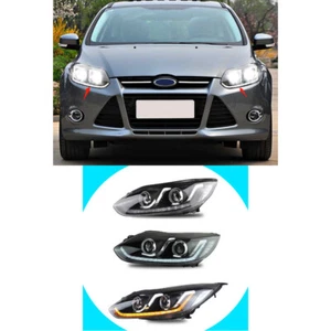 For Ford Focus 2012-2014 LED Headlamps Headlight Assembly DRL Turn Signal 2PCS - Picture 1 of 21