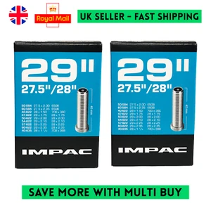 2 tubos interiores MTB SCHRADER IMPAC 29"" / 27,5"" / 28"" pulgadas 40c-60c AV29 40 mm - Imagen 1 de 6