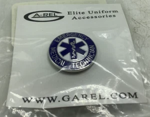 New EMERGENCY MEDICAL TECHNICIAN EMT EMS PARAMEDIC LAPEL PIN 1 INCH Silver - Picture 1 of 12