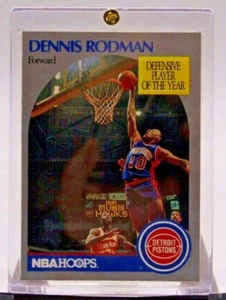 1990 NBA Hoops Dennis Rodman Defensivspieler des Jahres Detroit Kolben #109 - Bild 1 von 2