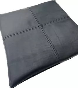 6x Cojines de silla vintage cuero cojines de asiento espuma de gel 40x40 cm gris oscuro antideslizante - Imagen 1 de 8