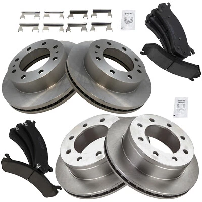 Kit de frenos de disco delanteros y traseros para Chevy Silverado 2500 GMC Sierra 2500 Suburban Foto 1 de 4
