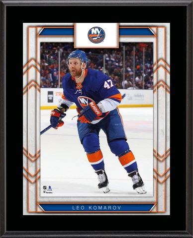 Leo Komarov New York Islanders 10.5" x 13" Sublimated Player Plaque Cover