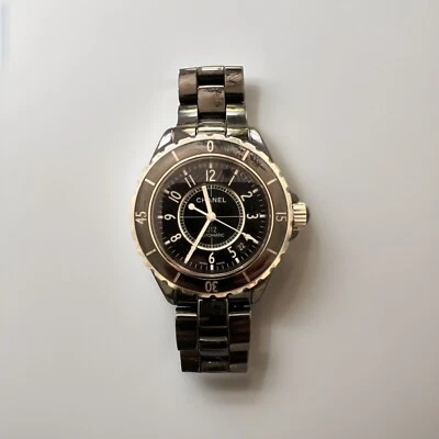 Chanel J12 38mm Black Ceramic Watch (H0685) (unisex) - Image 1 of 4
