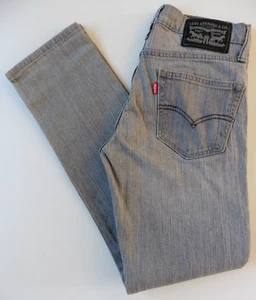 Men's Levis Slim Fit Jeans W28 L29 Grey Size 28S Levi Strauss - Picture 1 of 9
