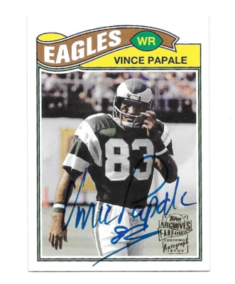 2013 Topps Archives - Fan Favorites Auto #FFA-VP Vince Papale (AU) Invincible - Image 1 of 2