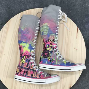Converse Shoes Womens 7 CTAS XXHi Limestone Knee High Sneakers 537136C Grey Pink - Picture 1 of 16