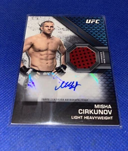2020 Topps UFC Knockout MISHA CIRKUNOV Autograph Shirt Patch Relic Auto #/80 - Picture 1 of 5