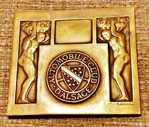 Rare 1929 French Race Badge / Medallion, Automobile Club D'Alsace - Attractive - Picture 1 of 3