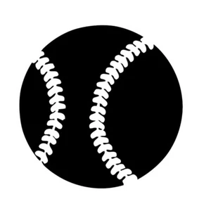 (2) Baseball 3" Vinyl Decals - Picture 1 of 3