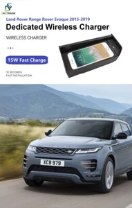 Car Wireless Charger Phone Charging Pad For Land Rover Range Rover Evoque 2015- - Imagen 1 de 17
