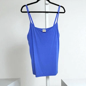 Soma Intimates Cool Nights Cami V-Ausschnitt weich leicht integrierter BH himmelblau L - Bild 1 von 8