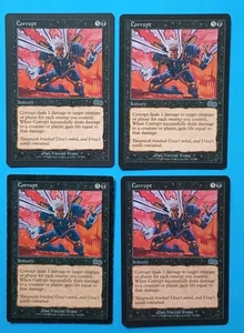 Magic the Gathering MTG Urza's Saga CORRUPT X 4 ( 3 LP/EX & 1 MP) C 1998! - Picture 1 of 2