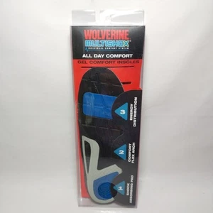 Wolverine Size 8 Multishox Comfort Gel Insoles Shoe Boot Cushioning UK New - Picture 1 of 8