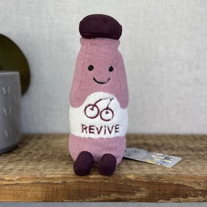 Jellycat Amuseable Juice Revive - Juguete suave Cereza Bebida Botella Gorro Retirado 9” - Imagen 1 de 11