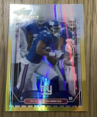 2006 Score Select - Plaxico Burress #180 Gold Zone # 35/50 Go Giants - Image 1 of 2