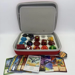 Assorted Lot of 15 Bakugan Battle Brawlers w/ Carrying Case And Cards - Picture 1 of 22