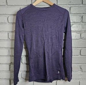 Smartwool Women's 100% Merino Wool Baselayer Purple Long Sleeved Size L - Picture 1 of 7