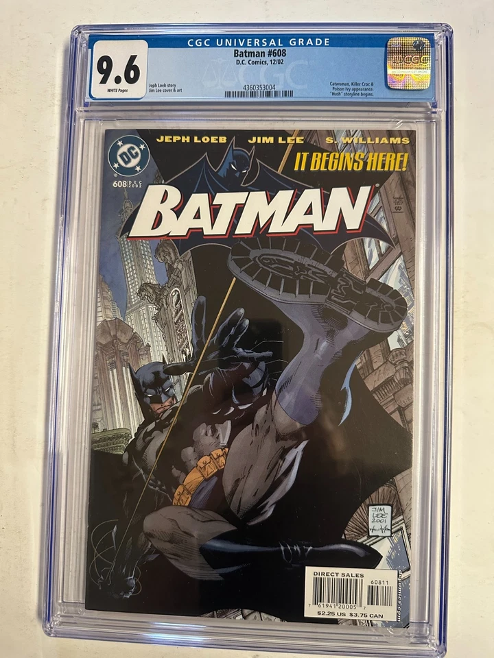 BATMAN #608  (2002) CGC 9.6 JIM LEE COVER HUSH STORYLINE - Image 1 of 2