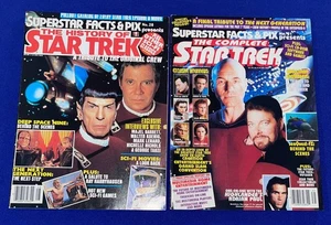(2) Vintage 90s Star Trek Superstar Facts & Pix MAGAZINE Complete History VF+ - Bild 1 von 5