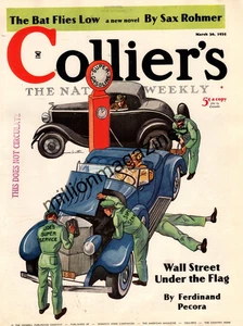 1935 Colliers March 30 - Sax Rohmer begins; Helen Richey Woman aviator; E Haycox - Picture 1 of 1