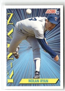 1991 Score #686 Nolan Ryan Texas Rangers - Picture 1 of 2