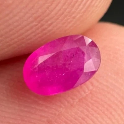 0.66 carat Unheated Untreated Ruby Loose Gemstone from Jegdalek Mine Afghanistan - Image 1 of 4