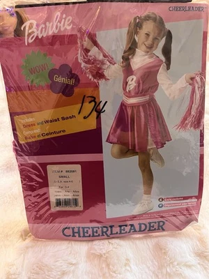 Traje/disfraz de animadora Barbie talla pequeña Foto 1 de 4