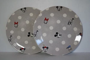 Cath Kidston x Disney Plate | Mickey & Minnie Mouse, Pluto, Donald Set Of 2 - Foto 1 di 4