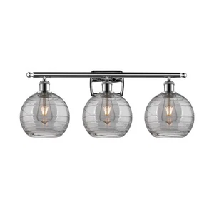 Innovations Lighting 516-3W-11-28-Athens Deco Swirl-Vanity Light - Polished - Picture 1 of 12
